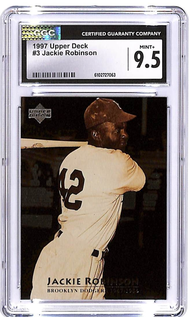 1997 Upper Deck Jackie Robinson #3 CGC 9.5 Dodgers