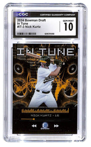 2024 Nick Kurtz Bowman Draft - In Tune - #IT-3 (RC) CGC Gem Mint 10