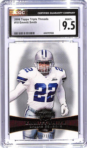 2006 Topps Triple Threads Emmitt Smith #746/1199 #10 CGC 9.5 Cowboys