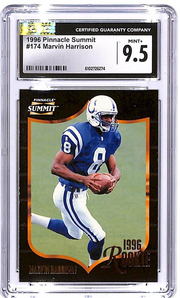1996 Pinnacle Summit Marvin Harrison #174 Rookie RC CGC 9.5 Colts