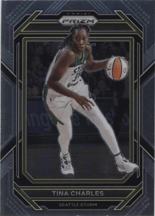 2023 Panini Prizm WNBA Signed Tina Charles #92 PSA/DNA Certified Auth Auto 7