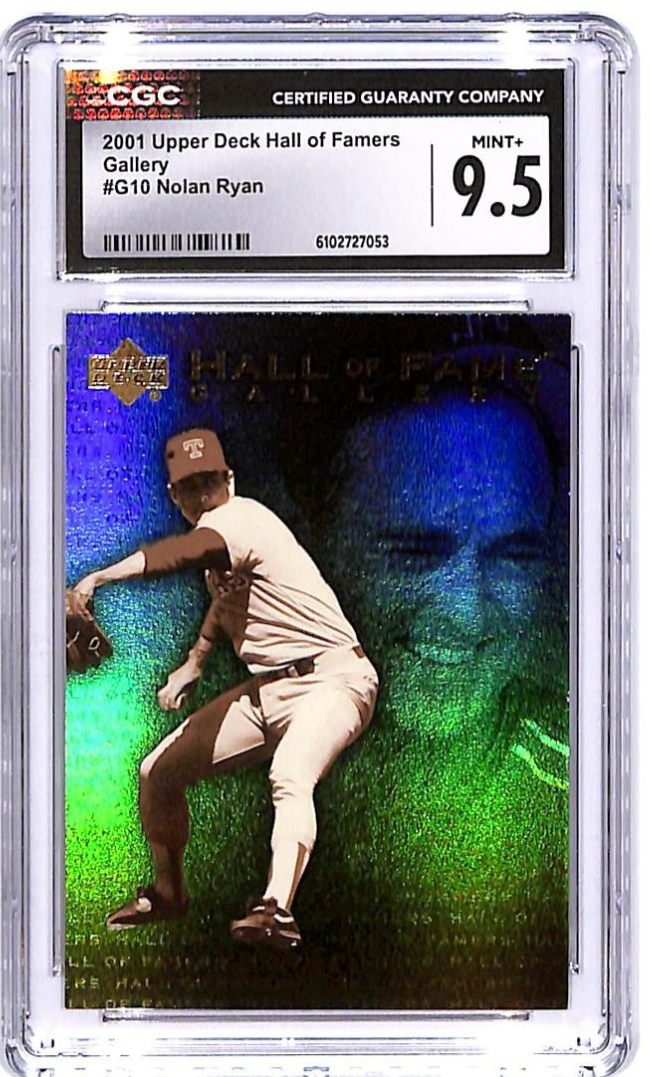 2001 Upper Deck Hall of Famers Nolan Ryan Gallery G10 CGC 9.5 Rangers