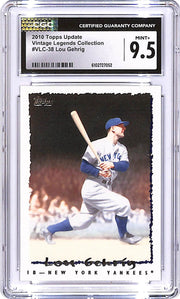 2010 Topps Update Lou Gehrig Vintage Legends Collection #38 CGC 9.5 Yankees