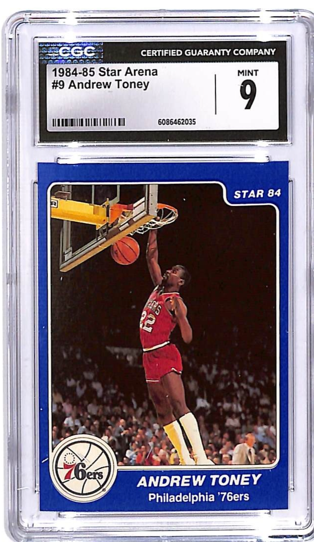 1984-85 Star Arena Andrew Toney #9 CGC 9 76ers