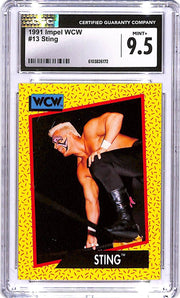 1991 Impel WCW Sting #13 CGC 9.5