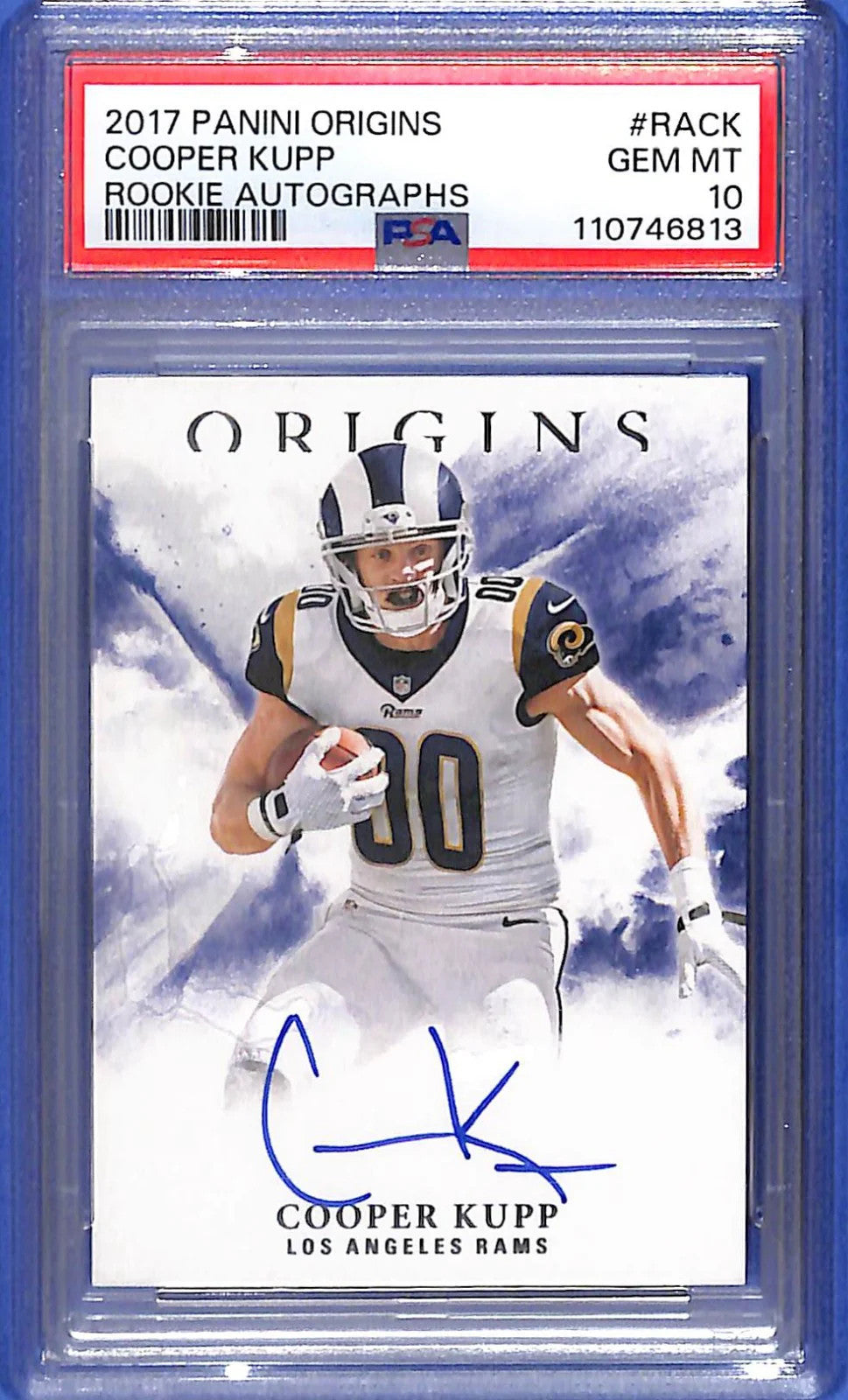 2017 Panini Origins - Cooper Kupp ROOKIE AUTOGRAPHS PSA GEM MT #10 RAMS