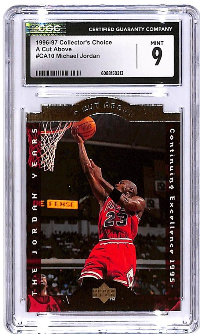 1996-97 Collectors Choice Michael Jordan A Cut Above #CA10 CGC 9 Bulls