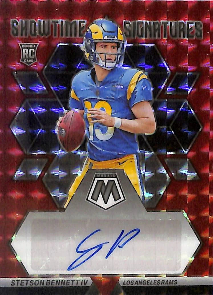 2023 Mosaic Stetson Bennett Auto Autograph Rookie RC Red /99 Rams