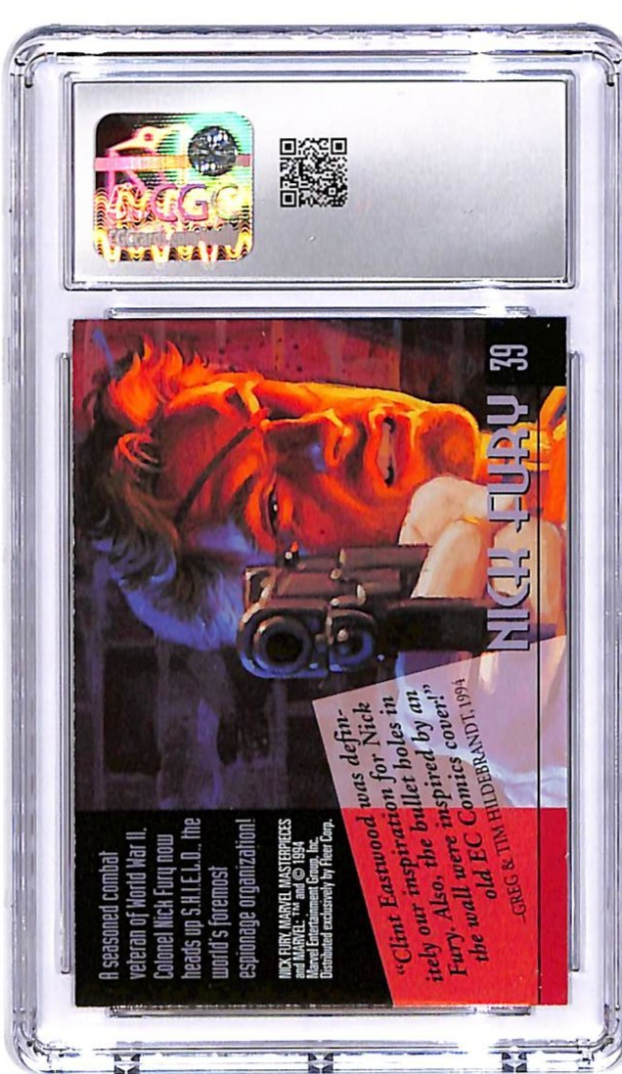 1994 Fleer Marvel Masterpieces Nick Fury #39 CGC 9.5