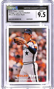 2010 Topps Update Nolan Ryan Vintage Legends Collection #29 CGC 9.5 Astros