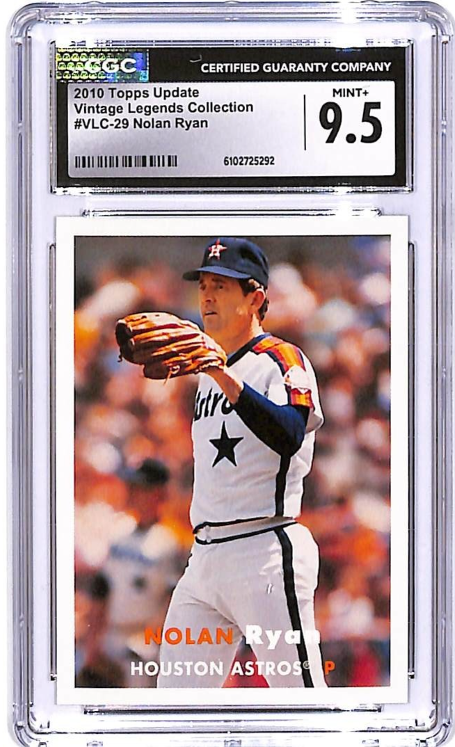 2010 Topps Update Nolan Ryan Vintage Legends Collection #29 CGC 9.5 Astros