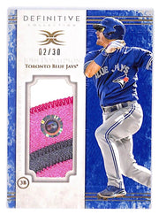 2017 Josh Donaldson Topps Definitive Collection Jumbo Relic - DJRC-JDO #2/30