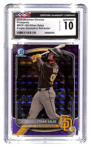 2025 Ethan Salas Bowman Chrome Prospects #BCP-169 Purple #201/250 CGC Mint 10