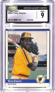 1984 Fleer Tony Gwynn #301 CGC 9 Padres