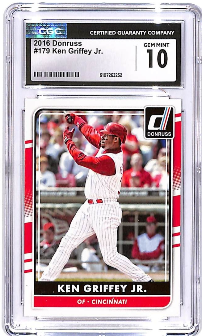 2016 Donruss Ken Griffey Jr #179 CGC 10 Reds