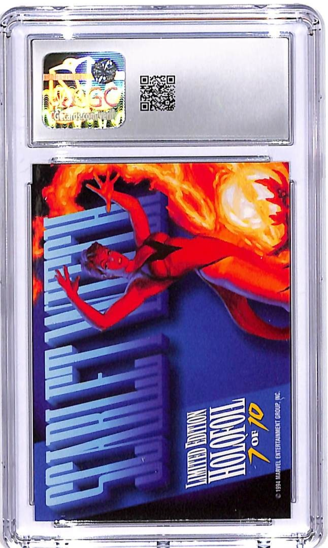 1994 Fleer Marvel Masterpieces Scarlet Witch Silver Holofoil #7 CGC 9
