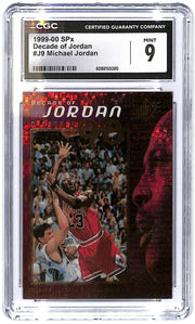 1990-00 Michael Jordan SPx Decade of Jordan #J9 CGC Mint 9