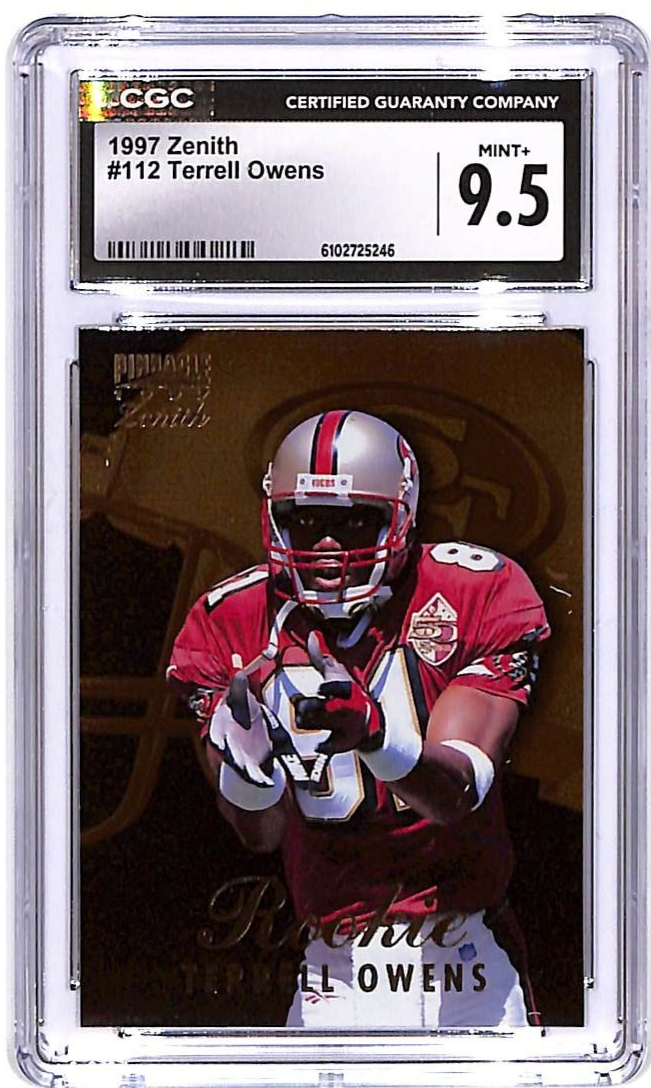 1997 Zenith Terrell Owens Rookie RC #112 CGC 9.5 49ers
