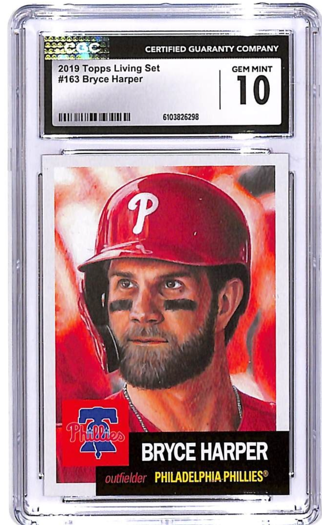 2019 Topps Living Set Bryce Harper #163 CGC 10 Phillies