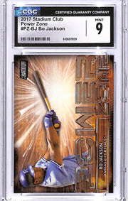 2017 Stadium Club Bo Jackson Power Zone CGC 9 Royals