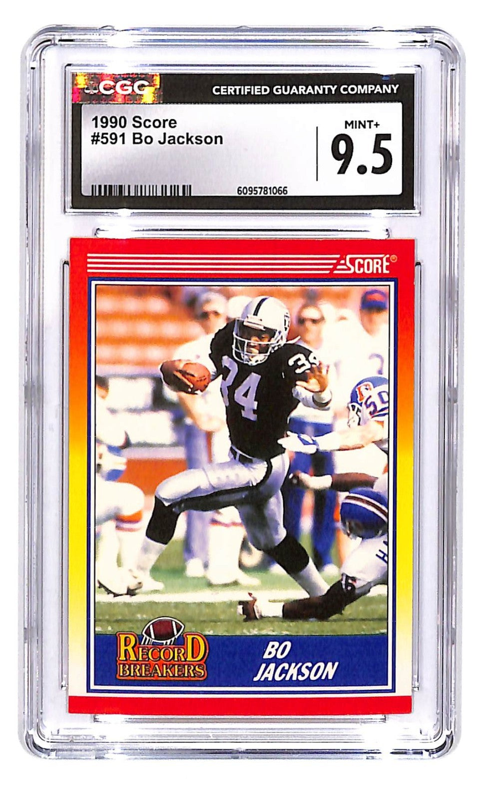1990 Bo Jackson Score - Record Brakers #591 CGC Mint Plus 9.5
