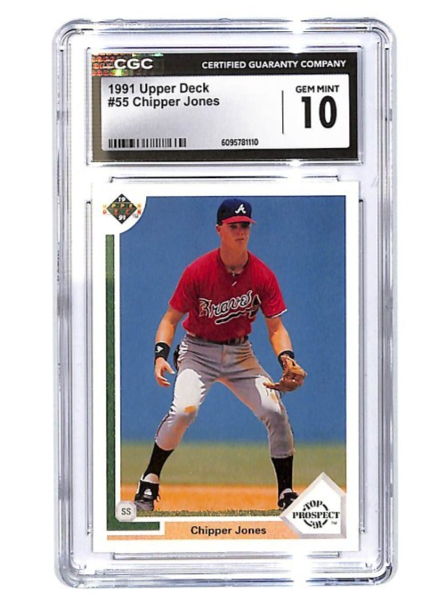 1991 Chipper Jones Upper Deck - Top Prospect  #55 (RC) CGC Gem Mint 10