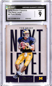 2016 Classics Tom Brady The Next Level #4 CGC 9 Michigan Patriots