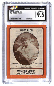 1976 Babe Ruth Motorola Linear Loads The Bases HOF #9 CGC Mint Plus 9.5