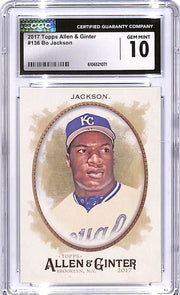 2017 Topps Allen and Ginter Bo Jackson #136 CGC 10 Royals