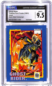 1991 Impel Safe Kids Campaign Trading Card Treats Ghost Rider CGC 9.5