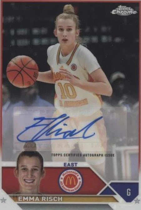 2023 Topps Chrome McDonald's A.A. Chrome Autographs Emma Risch #CA-ER SGC 10/10