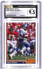 1991 Upper Deck Barry Sanders #401 CGC 9.5 Lions