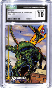 1994 Fleer Amazing Spider-Man 1st Edition Scorpion #59 CGC 10