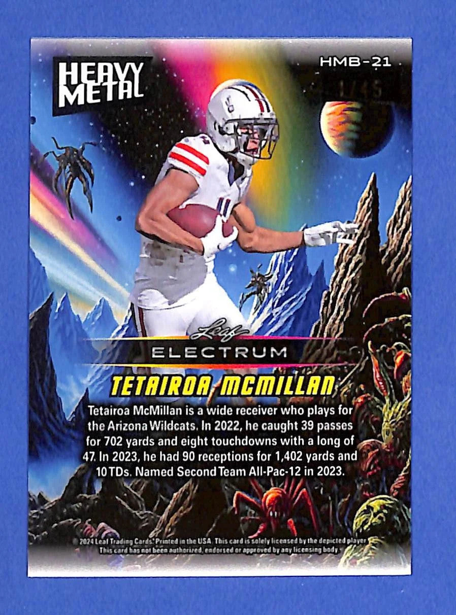 2024 Leaf Electrum Heavy Metal Tetairoa McMillan #HMB-21 Bronze Sparkle #1/45