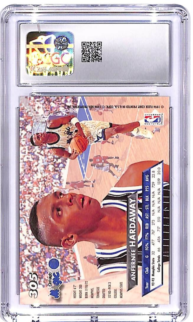1993-94 Fleer Ultra Anfernee Hardaway Rookie RC #305 CGC 9.5 Magic
