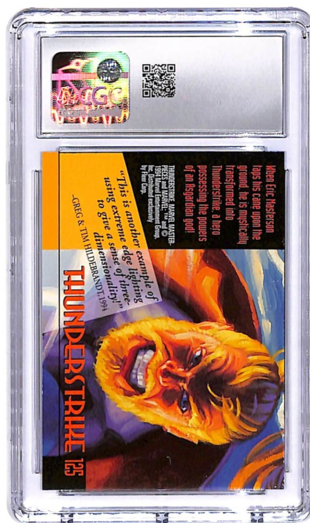 1994 Fleer Marvel Masterpieces Thunderstrike #125 CGC 9.5