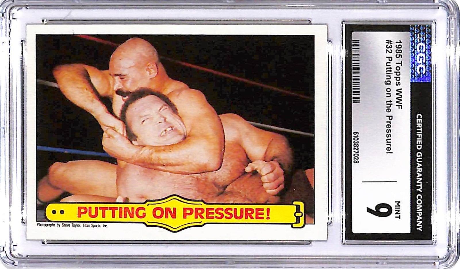 1985 Topps WWF - Tito Santana #28 CGC 9