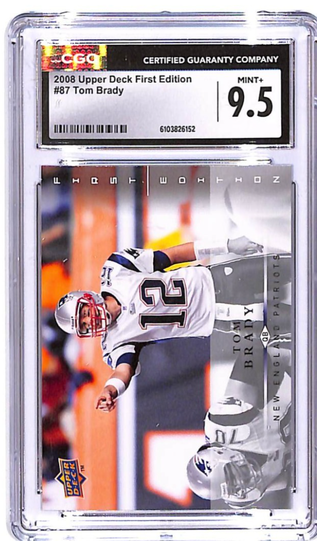 2008 Upper Deck First Edition Tom Brady #87 CGC 9.5 Patriots