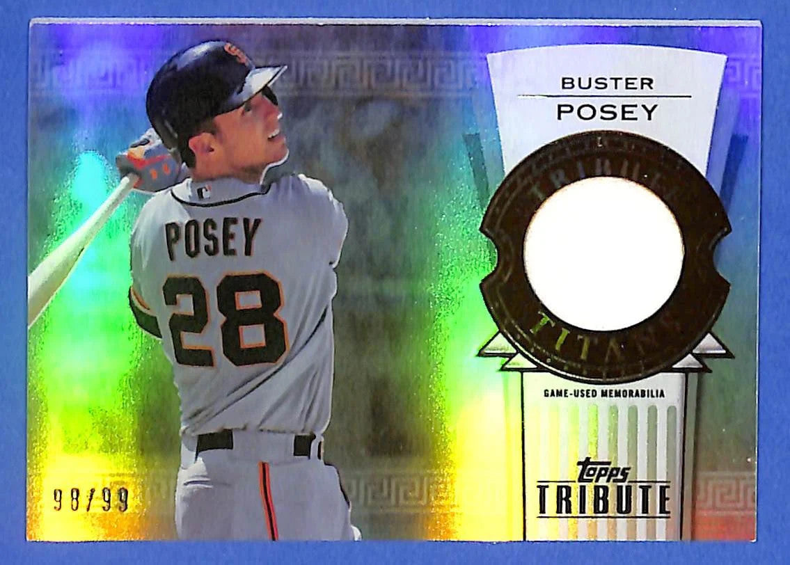 2014 Buster Posey Topps Tribute - Tribute Titans Relics TTR-BP #98/99