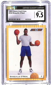 1993 Classic Draft Picks Shaquille O'Neal #104 CGC 9.5 Magic
