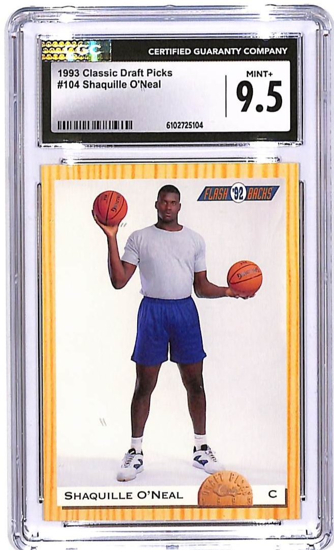 1993 Classic Draft Picks Shaquille O'Neal #104 CGC 9.5 Magic