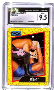 1991 Impel WCW Sting #5 CGC 9.5