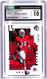 2014 SP Authentic Davante Adams Future Watch Rookie RC /999 #31 CGC 10