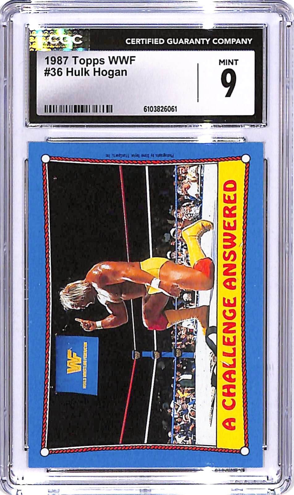 1987 Topps WWF Hulk Hogan #36 CGC 9