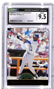 1993 Pinnacle Cooperstown Ken Griffey Jr #22 CGC 9.5 Mariners