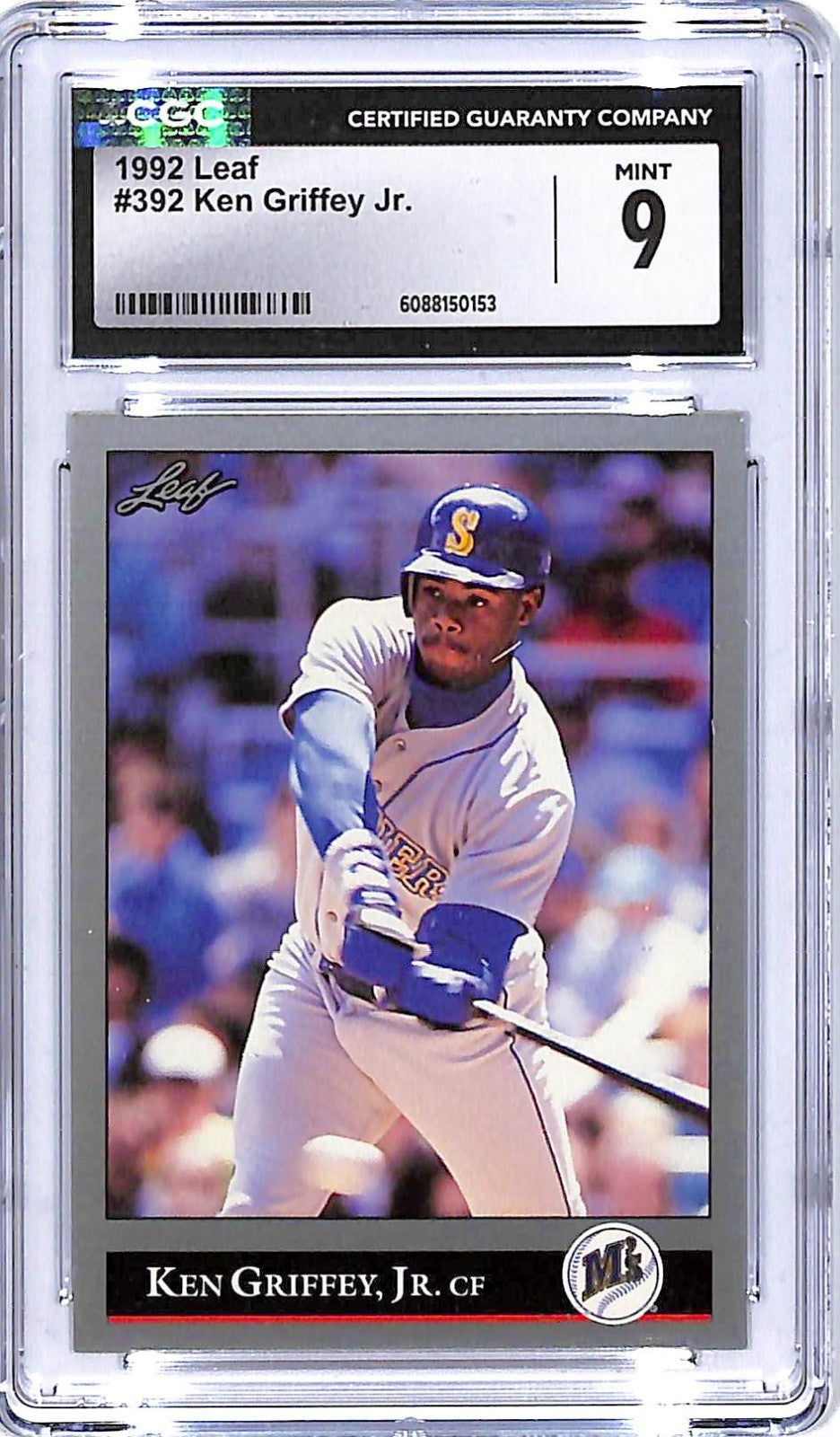 1992 Leaf Ken Griffey Jr #392 CGC 9 Mariners