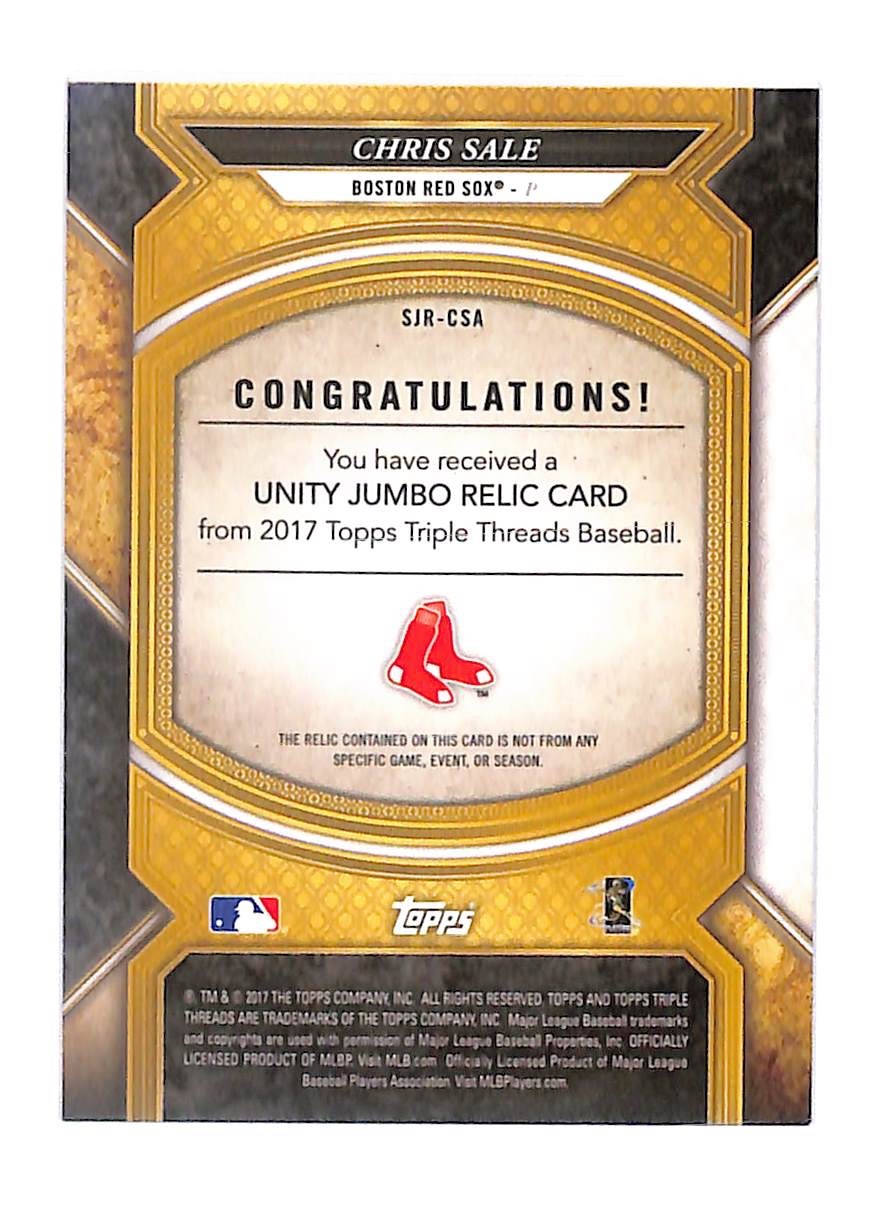 2017 Chris Sale Topps Triple Threads Unity Jumbo Relic - SJR-CSA #24/27