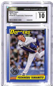 2025 Topps Yoshinobu Yamamoto 90 Throwback CGC 10 Dodgers
