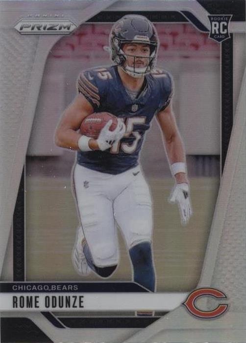 2024 Panini Prizm - Rookies Rome Odunze #385 Silver Prizm (RC) Chicago Bears