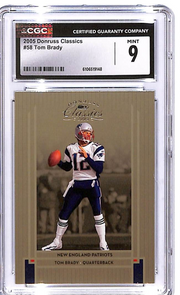 2005 Donruss Classics Tom Brady #58 CGC 9 Patriots